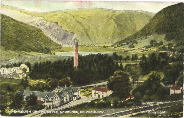 Houses At Glendalough Or The Seven Churches, Co. Wicklow, Ireland Postcard