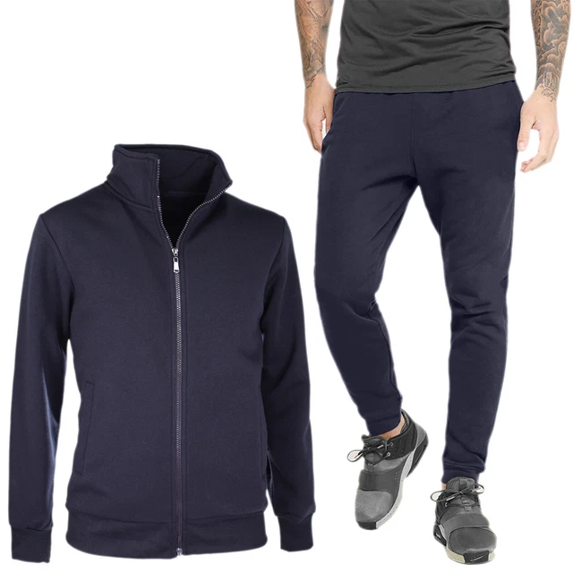 Tuta Uomo Invernale Completo Caldo Cotone Sport Maglia Felpa + Pantalone VEQUE 3