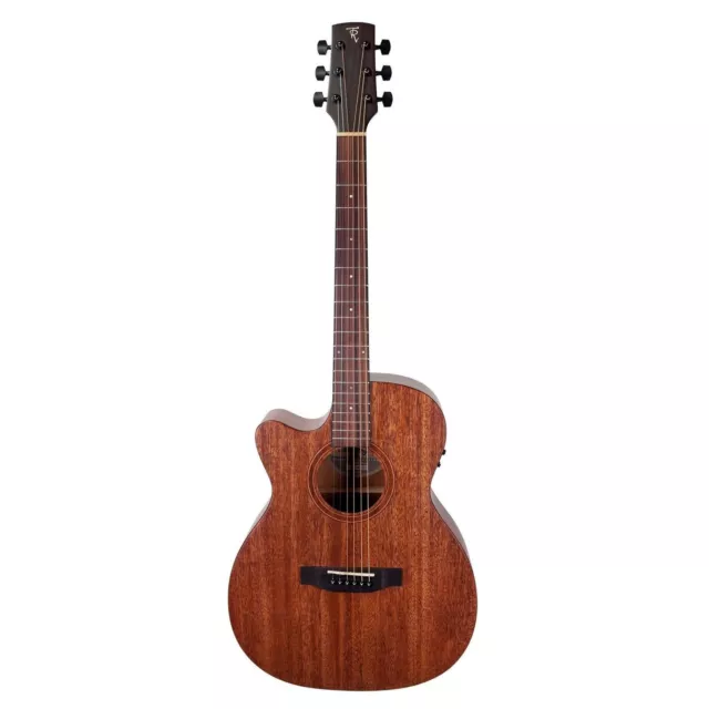 Timberidge 'Messenger Series' Left Handed Mahogany Solid Top Acoustic-Electric S