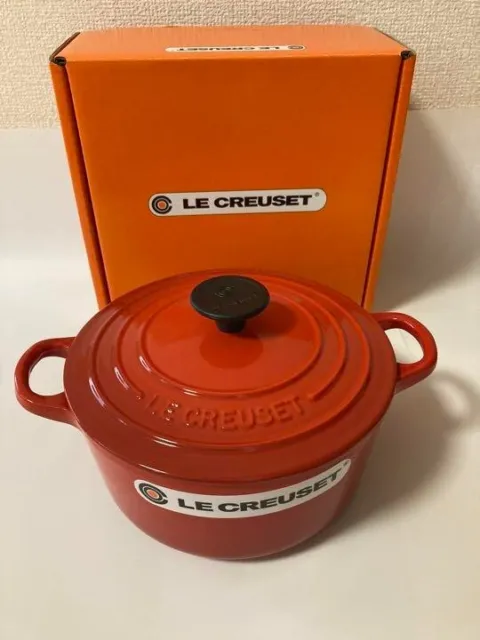 Le Creuset Cocotte Ronde Two-handled Pot 18cm Chili red FedEx DHL
