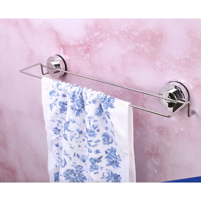 Ventosa Acero Inoxidable Baño Doble Polo Toalla Barra Toalla