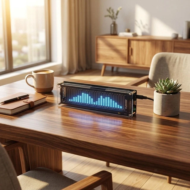 LED SOUND LEVEL Indicator Audio Spectrum Analyzer Compact Music Display ...