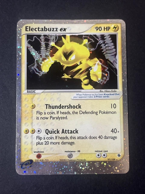 Pokemon EX Ruby & Sapphire Electabuzz EX Ultra Rare Holo (97/109)