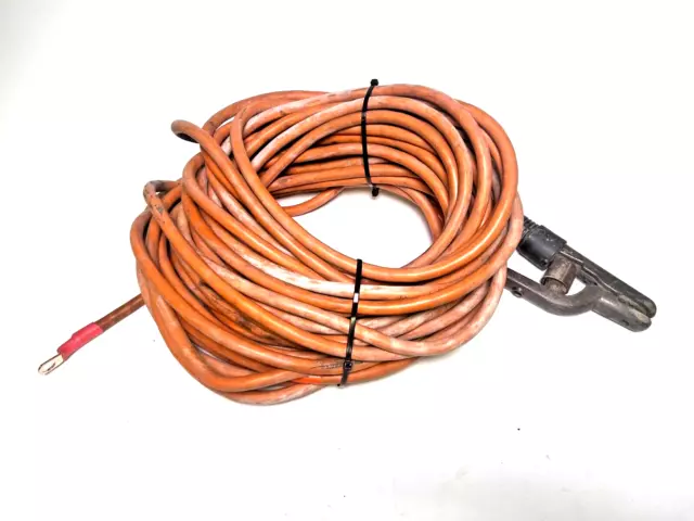 Welding Cable with Electrode Holder Lead Terminal Lug 300amp  2/0 80 FEET