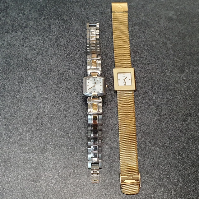 DUGENA Quarz Uhr, Damen, Steel, 3 ATM Waterresist, Konvolut, Set