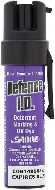 Sabre Defence SABRE DEFENCE I.D. Compact Criminal Identifier Self Defence Spray with ...