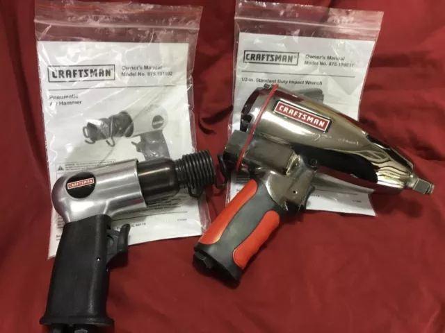 Craftsman 1/2" Impact Wrench #199831 and Pneumatic Air Hammer 875.191192