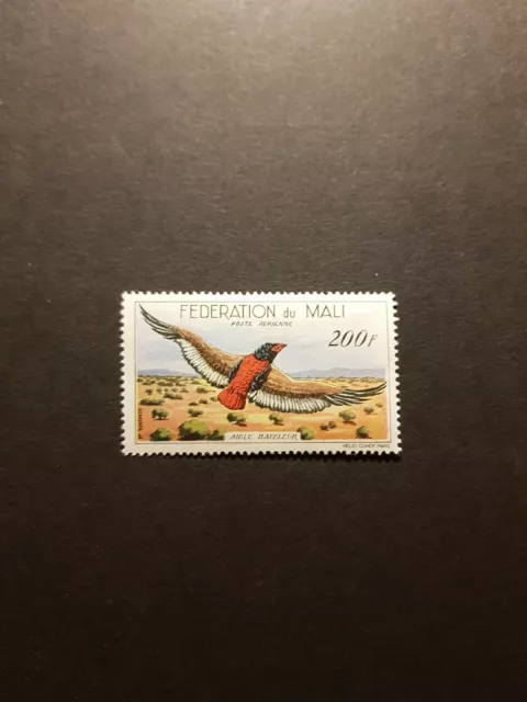 Timbre Mali Oiseaux Poste Aérienne Pa N°3 Neuf * Mlh 1960