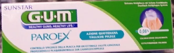 3 Gum Paroex Gel Dentifrice 0,06% Chlorhexidine Dentifrice PZN 0196285 Quotidien