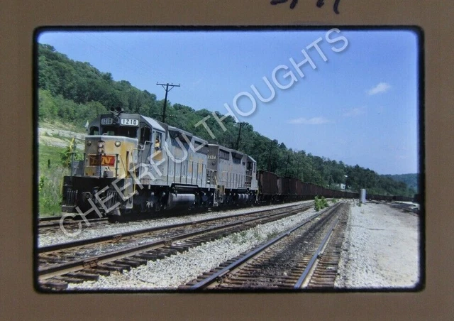 Duplicate '71 Kodachrome Slide LN Louisville Nashville 1210 SD35 action    35B63