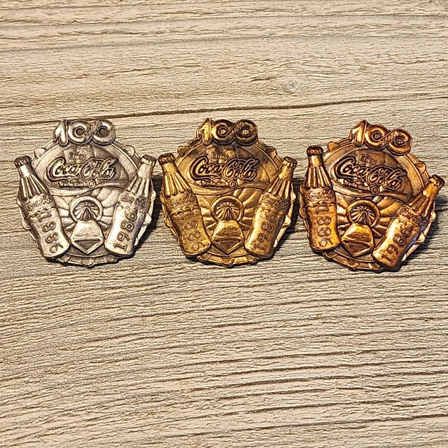 100 YEARS COCA-COLA Centennial Celebration Pin Series 1886-1986