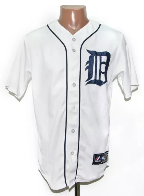 Detroit Tigers Baseball Shirt Jersey Majestic Size S