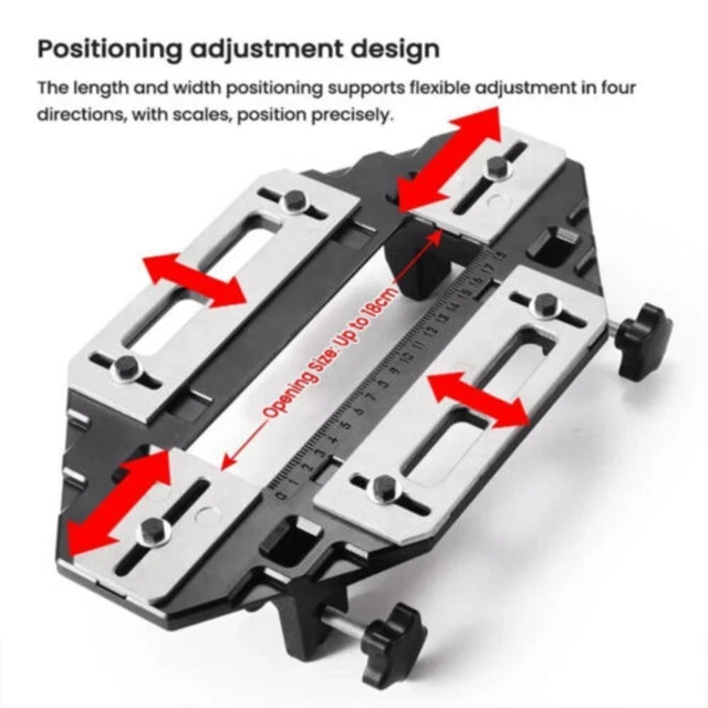 bisagra placa Jig Lock router-Bit-Tool mecanizado de madera ranura ting Locator