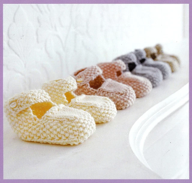 PATRÓN DE TEJIDO BABY BOOTEES PREMIUM-9mths DK & TALLA S-L CALCETINES CREW CABLE SKM M11A