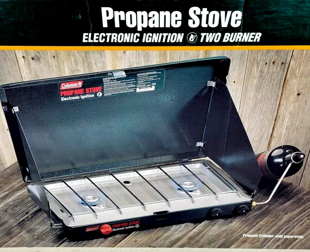 VINTAGE COLEMAN ELECTRONIC Ignition Propane 2 Burner Stove 5435B700 USA