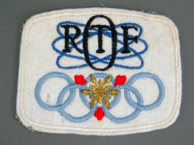 Écusson Officiel JO Grenoble 1968 - Rare, Plastifié, 12,5 Cm, Made In France
