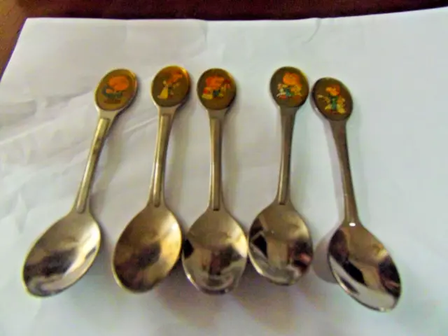 Lyons Tetley Tea Folk Spoons-1995 - 5 Spoons