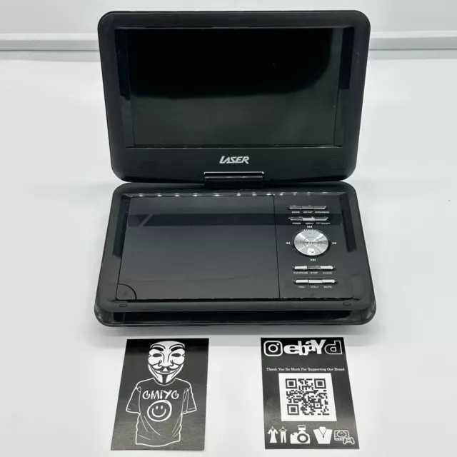 Laser 9 Inch Swivel Screen Portable Car DVD Player USB Region Free 12V 240V