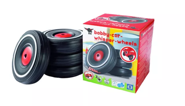 BIG 800001260 Bobbycar Whisper Wheels, Schwarz