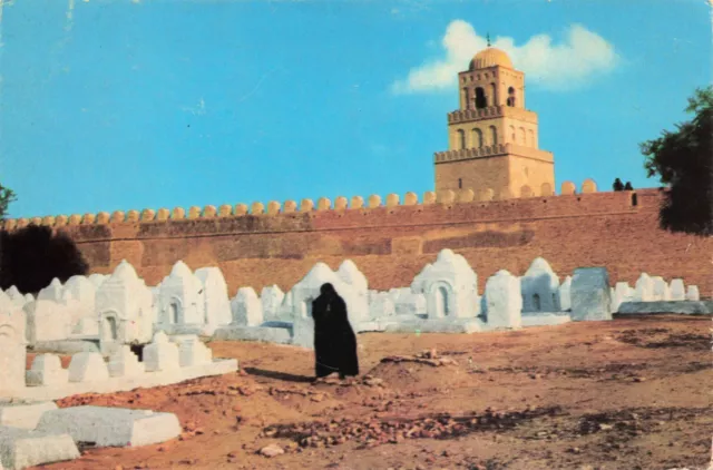 Kairouan Tunisia Scenic View Vintage Continental Postcard Posted to USA 1973