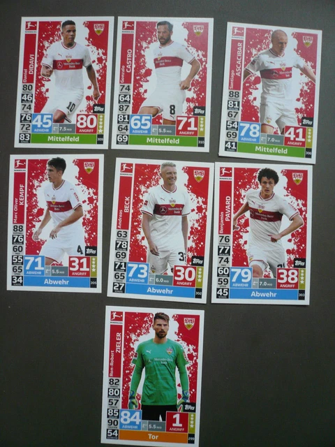 Match Attax Bundesliga 2021/2022 – VfB Stuttgart Sammelkarten Set Mit 18 Karten