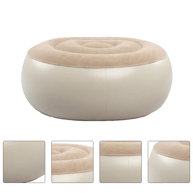 Taburete inflable flocante taburete portátil cojines de piso PVC