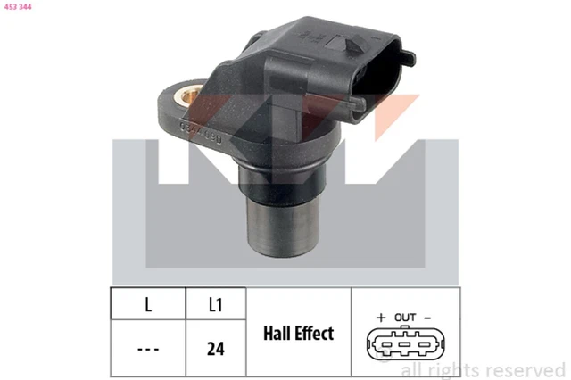 KW Kurbelwellensensor Impulsgeber Made in Italy - OE Equivalent 453 344 für OPEL