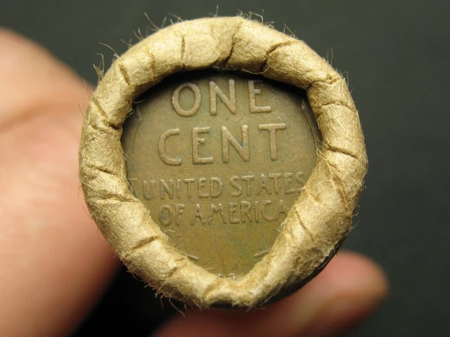 ESTATE SALE! 50ct LINCOLN WHEAT CENT PENNY ROLL ~ 1909 VDB END COINS LOT #10x