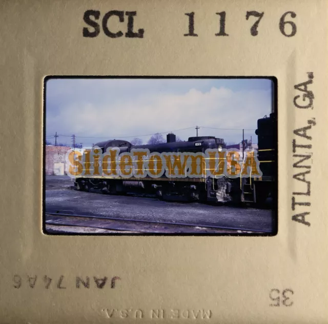 Vtg 1974 Train Slide 1176 SCL Seaboard Coast Line Railroad X3M078 2