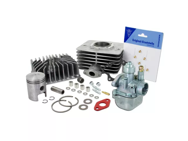 Set: Zylinder 63ccm + Kolben + Kopf + BVF 16N1 - für Simson S50