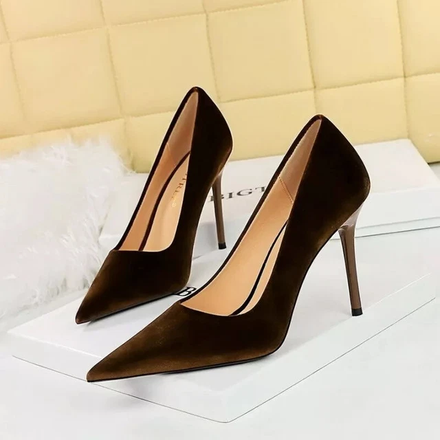 Chaussures Femme Nu-pieds AGNES FLO - Pointure 36 - Marron - Talon élégant - Presque Neuves