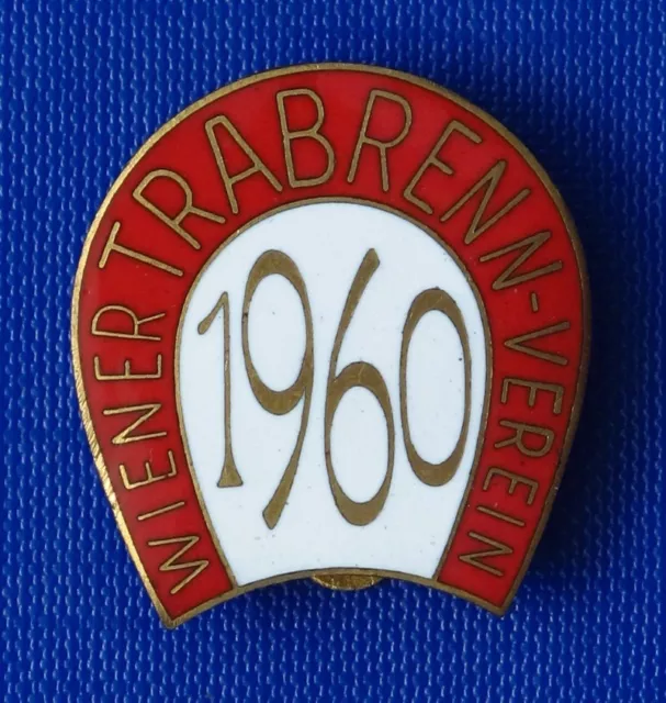 1960 Wiener - Trabrenn - Verein Emailliertes Knopfloch Abzeichen Nr.77