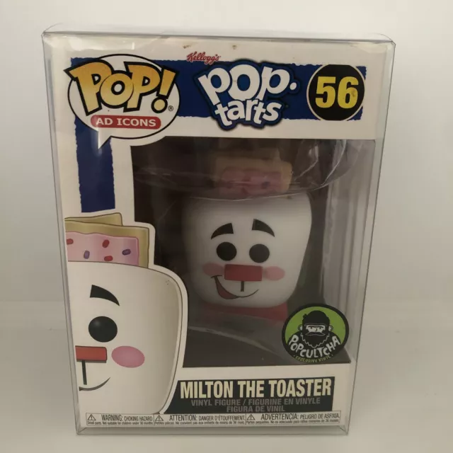 Funko Vinyl Pop Tarts Milton the Toaster #56 Ad Icons Figure + Protector
