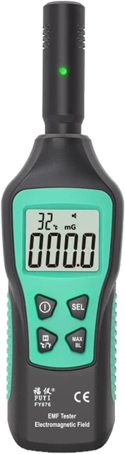 RILEVATORE MANUALE PORTATILE per radiazioni elettromagnetiche rilevatore emf maneggevole EUR 13