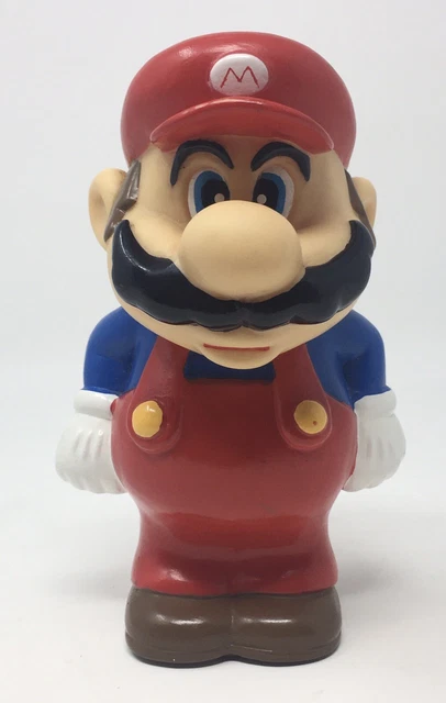 Vintage SUPER MARIO BROS Nintendo 1989 Applause Coin Bank Figure PVC Statue 5.5”