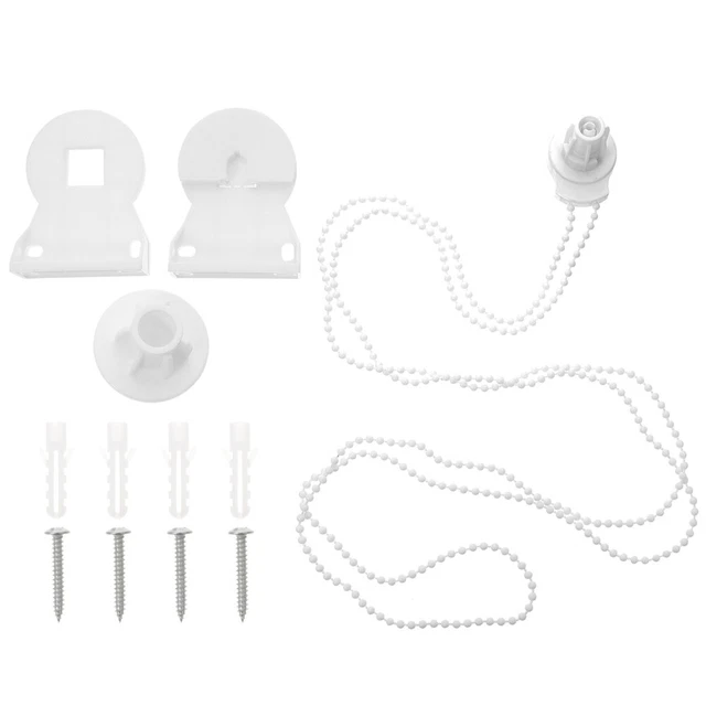 VGOL 8 pezzi di ricambio per tende a rullo verticali avvolgibili, otturatore per finestra in plastica bianca tenditore per dispositivi accessori 100 x 30 mm