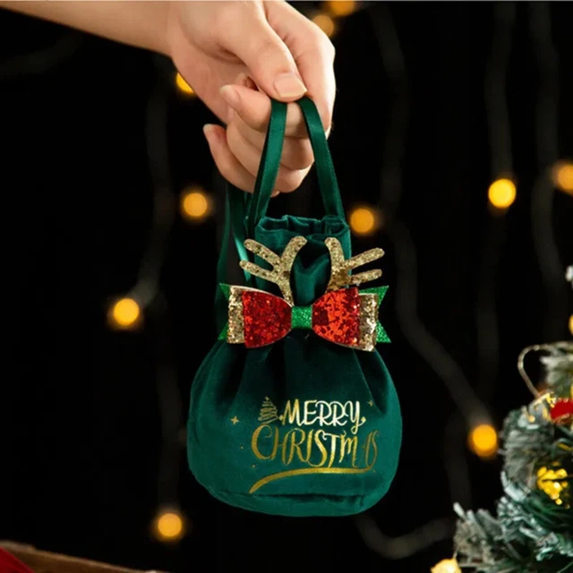 Weihnachts mann Apfel tasche Bogen-Kloter Geschenk artikel  Frohe Weihnachten