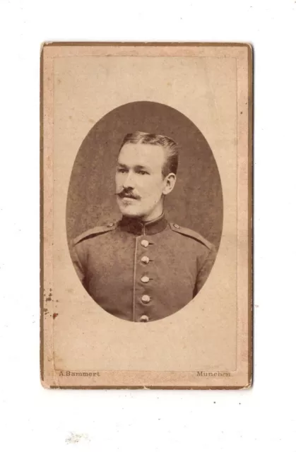 CDV Foto Soldat - München um 1880
