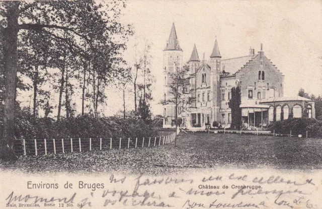 *52284 cpa Belgique -  env. de Bruges - Chateau de Cronbrugge