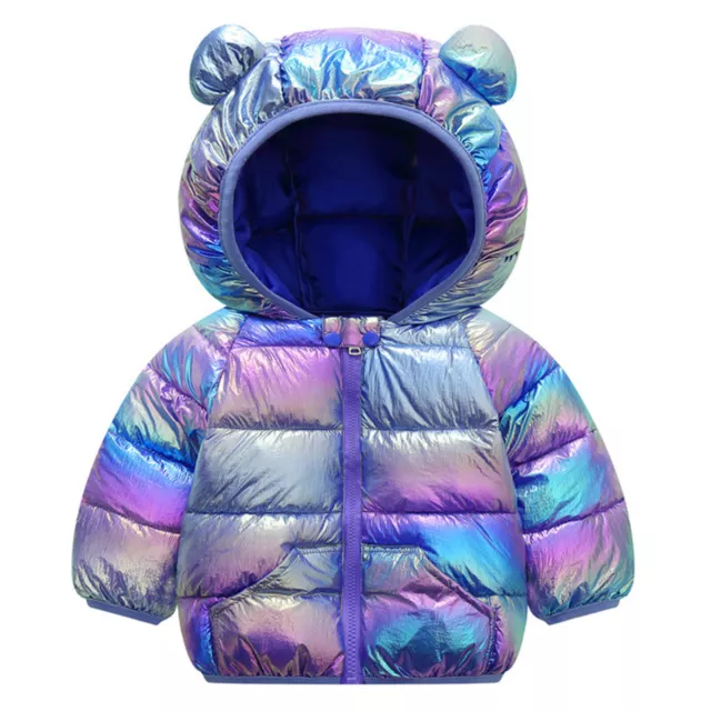 Piumino bambino bambina con cappuccio giacche tampone leggere cappotto inverno caldo outdoor
