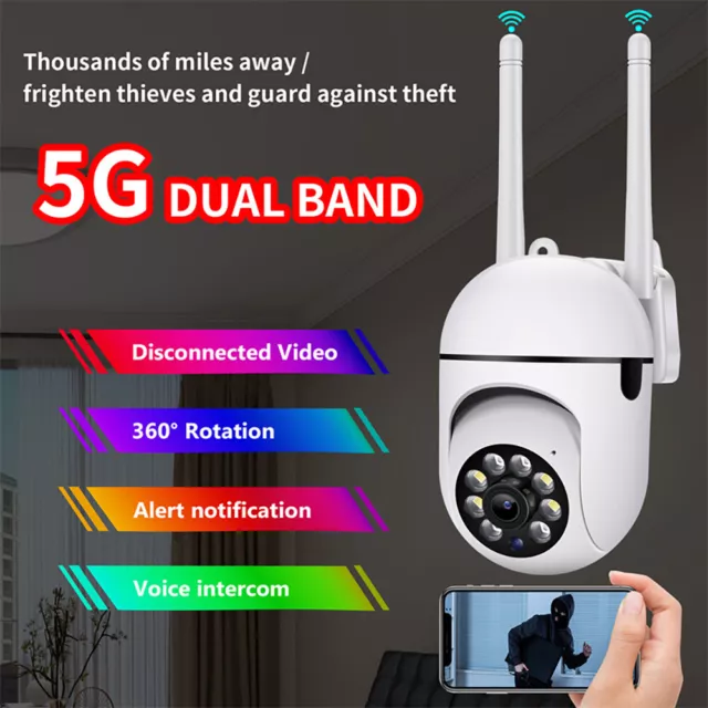 2.45G+5G 2MP aussen FUNK WLAN WIFI IP CCTV CAMERA AUßEN IR ÜBERWACHUNGSKAMERA DE