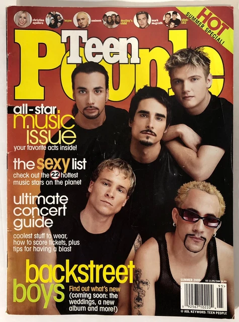 TEEN PEOPLE MAGAZINE Summer 2000 ￼Backstreet Boys FREE