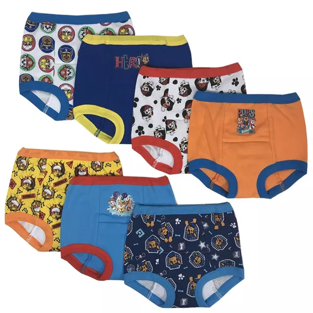 PAW PATROL BOYS Potty Training Pants Underwear Toddler 7-Pack Size