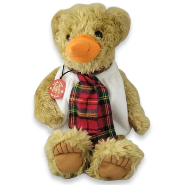 BUILD A BEAR Centennial Teddy Snowman STUFFED ANIMAL Vtg Collectibears Plush TOY