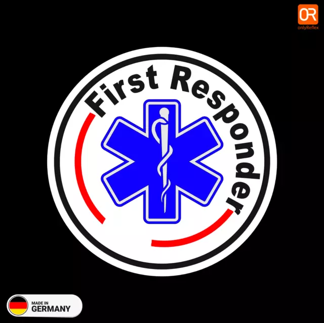 First Responder Star of Life Rundlogo Aufkleber - Fahrzeugbeschriftung