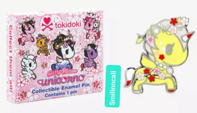 Ichiyo Exclusive Tokidoki Cherry Blossom Unicorno Blind Box Enamel Pin