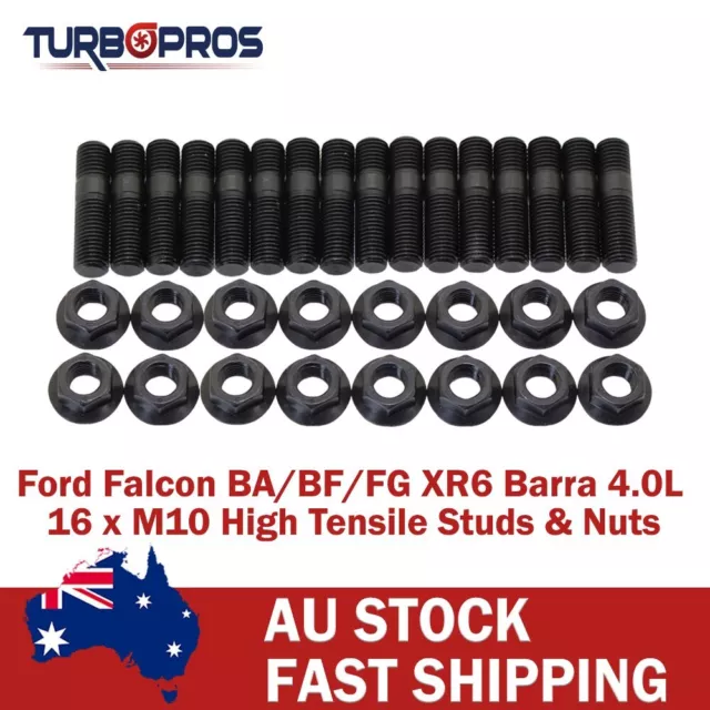 High Tensile Exhaust Manifold & To Turbo Stud Kit For Ford Falcon XR6 BA/BF/FG