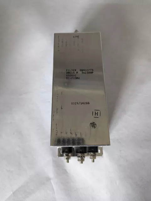 60 Day Siemens Emi Filter 3Ph 15A 480V 3Mc15F Servo Filter 127-0023-001