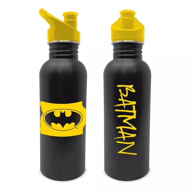 Batman Torn Logo Wasserflasche - Offizielle 700ml Edelstahl Kantinenflasche