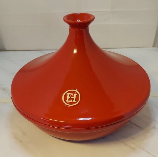 Emile Henry 55.32 Moroccan Tagine Flame Ceramic Rust/Red Made in France OvenSafe Emile Henry 55.32 Moroccan Tagine Flame Ceramic Rust/Red Made in France OvenSafe